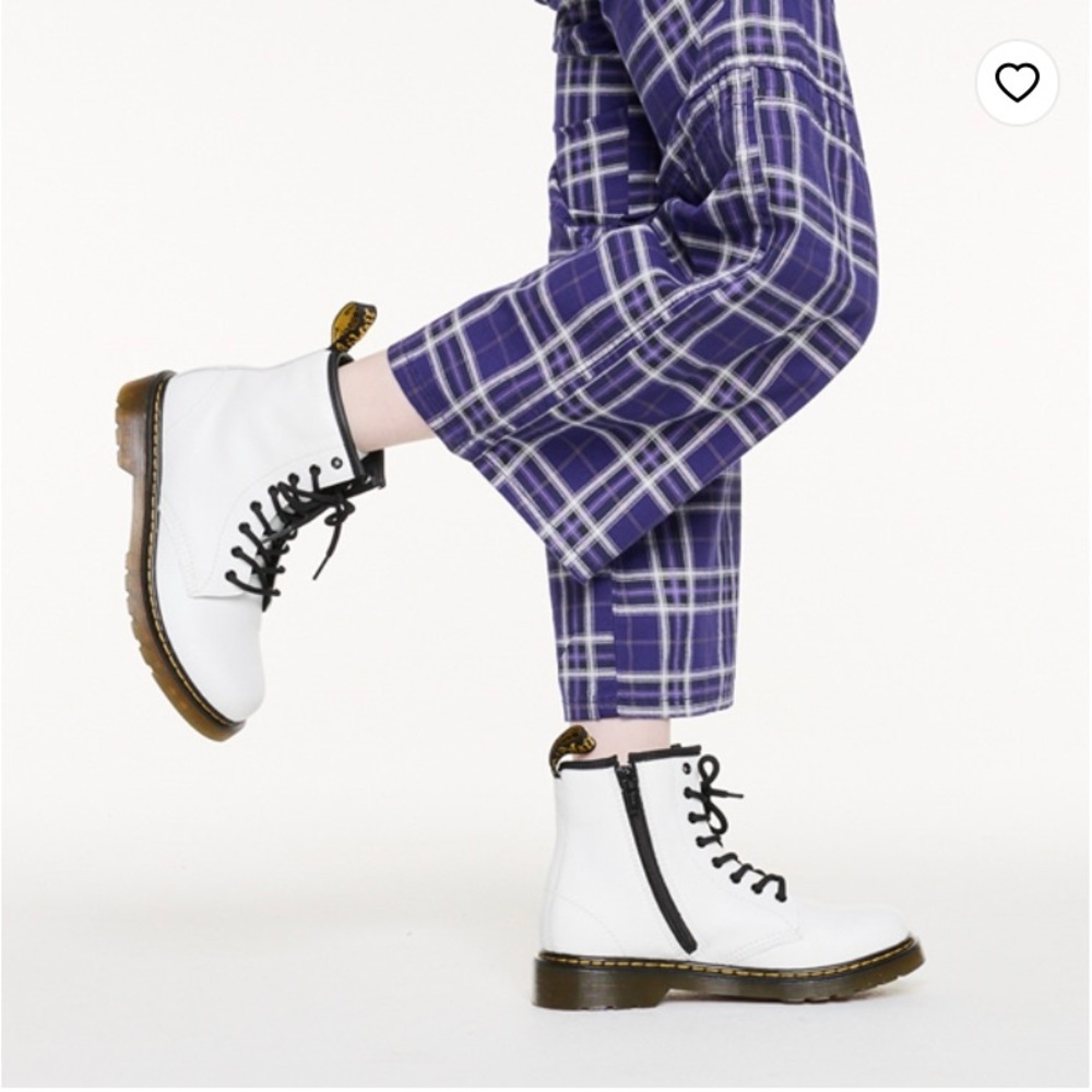 Dr. Martens 1460 8-Eye Boot - Little Kid / Big Kid - White size 1 unisex